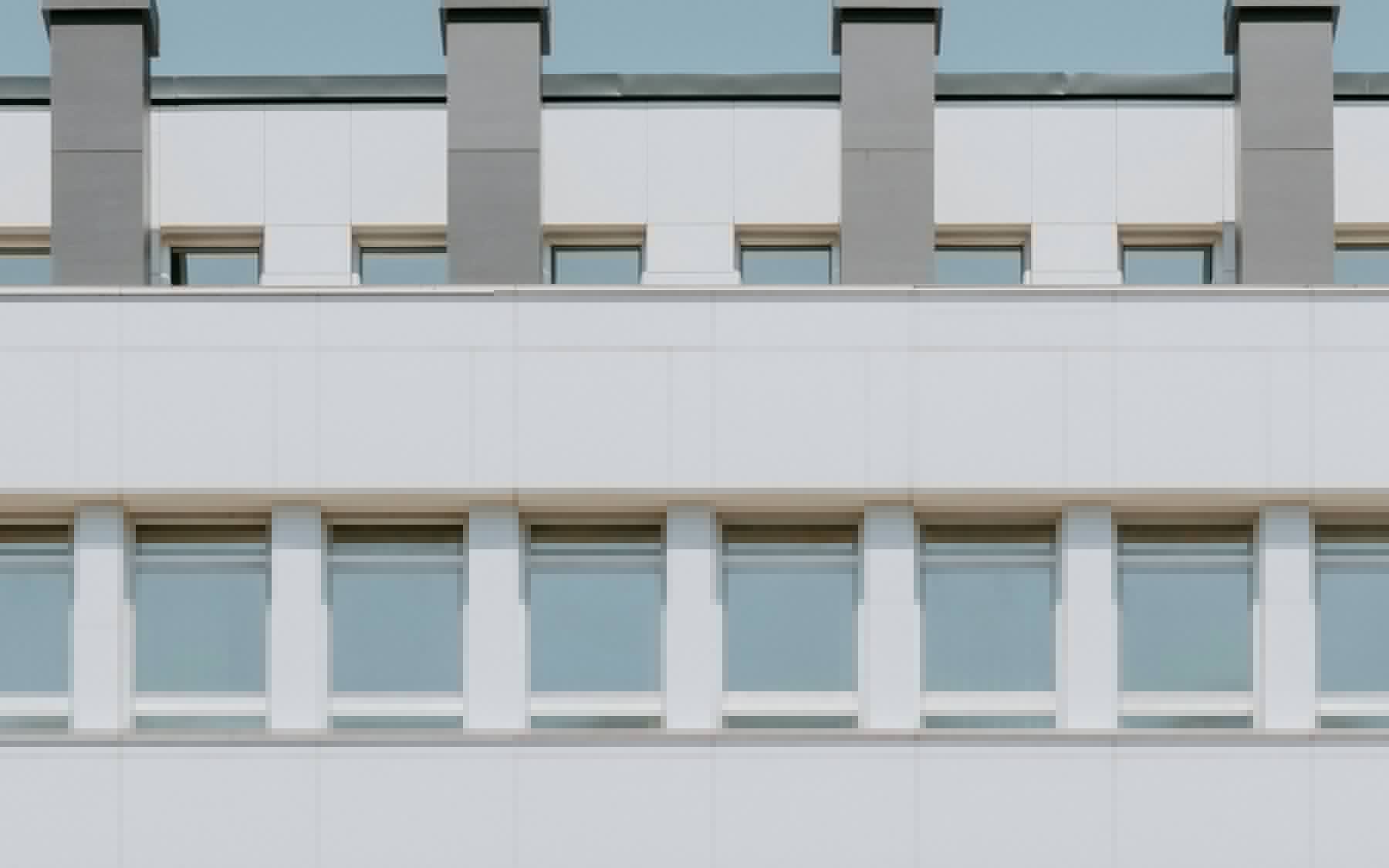 Modern commercial property facade